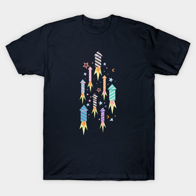 Rocket Launch T-Shirt by Rebelform